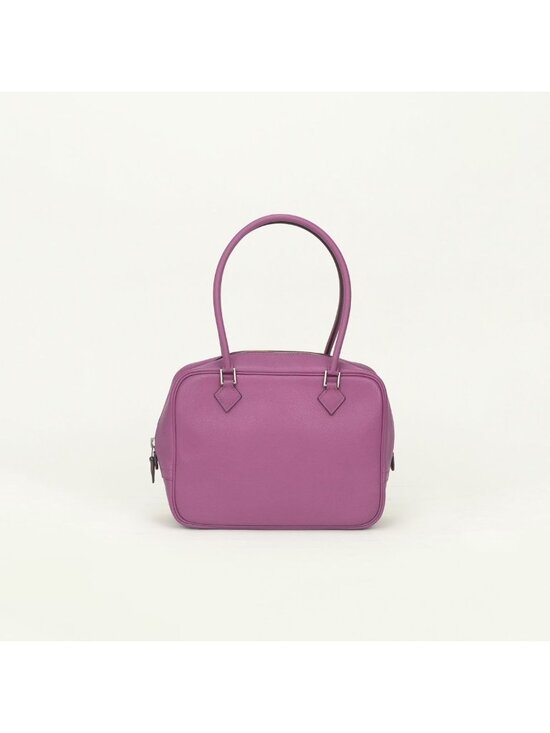 Hermes Handbags - Hermes Plume 20 Mini Tote Epsom Cyclamen Purple Silver Veau Handbag